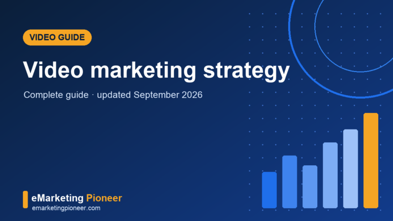 Video marketing guide cover showing YouTube, Shorts, TikTok and connected TV screens